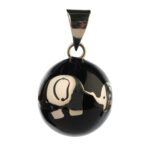 Bola Μενταγιόν εγκυμοσύνης - Μαύρο με ελεφαντάκι