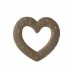 Bibs Bitie Heart Dark Oak