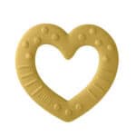 Bibs Bitie Heart Mustard
