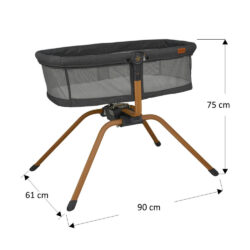 Bebe Stars Λικνο Chic 2 In 1 Graphite - Image 2