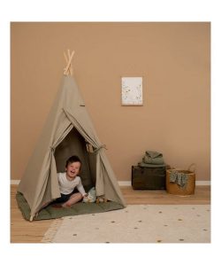 Little Dutch Σκηνή παιχνιδιού teepee με στρωματάκι olive green - Image 4