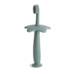 Mushie Εκπαιδευτική Οδοντόβουρτσα Σιλικόνης Cambridge Blue