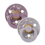 Bibs x Liberty Πιπίλες  2τμχ Capel & Fossil Grey No1