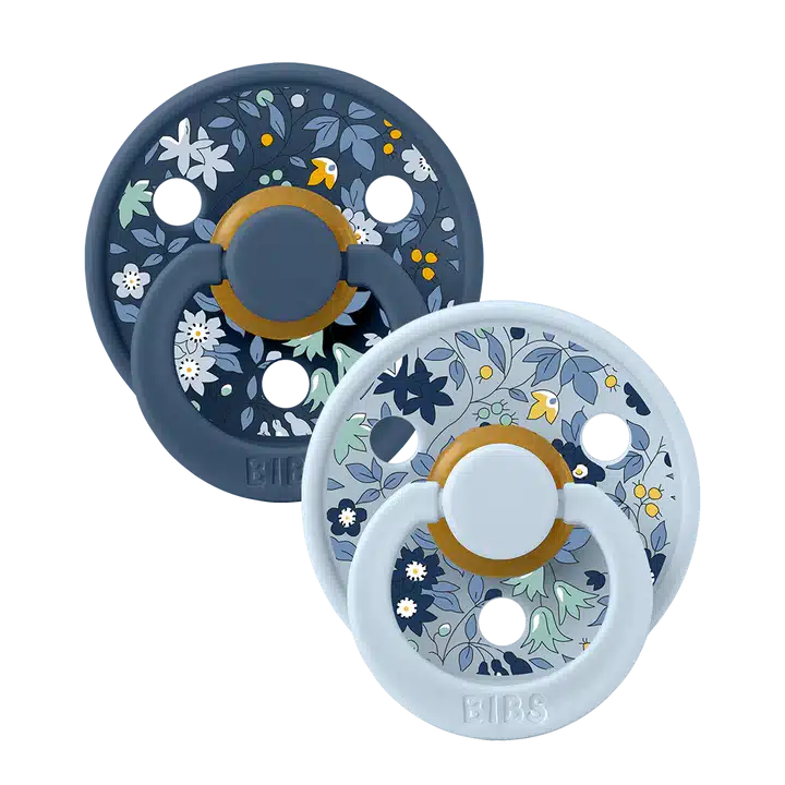 Bibs Πιπίλες Liberty  2Pack- Chamomile Lawn & Baby Blue No1 - Image 1