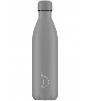 Chillys Θερμός Νερού Sports Bottle-Pastel Grey 500ml