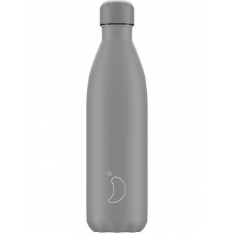 chilly-s-μπουκάλι-θερμός-ανοξείδωτο-all-matte-750ml-γκρι Chillys Θερμός Νερού Sports Bottle-Pastel Grey 500ml - Image 1