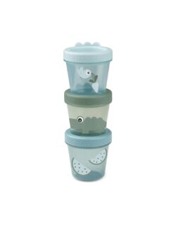 Done By Deer Δοχείο Φαγητού 3 Τεμάχια - Croco - Green