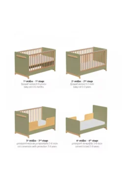 Casababy Βρεφικό Κρεβάτι Μετατρεπόμενο Σε Προεφηβικό Λαδί Palmer - Image 7