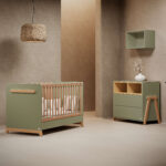 Casababy Βρεφικό Σετ Δωματίου Κρεβάτι Και Συρταριέρα Λαδί Palmer