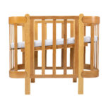 Ingvart Βρεφική Κούνια ANTI-REFLUX NIKA – Φυσικό Ξύλο