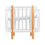 Ingvart Βρεφική Κούνια ANTI-REFLUX NIKA – Λευκό Με Ξύλινα Πόδια