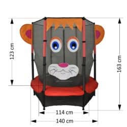 Bebe Stars Τραμπολίνο με δίχτυ 140cm Lion 645-171 - Image 5