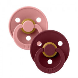 Bibs Πιπίλες Colour  2Pack- Dusty Pink & Eelderberry No1