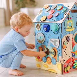 EliNeli Space Montessori Σπίτι Δραστηριοτήτων με Led - Image 2