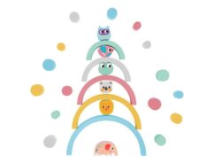 EliNeli Rainbow Montessori Πτυσσόμενο Ουράνιο Τόξο με Ζώα & Μπάλες EN1114 - Image 2