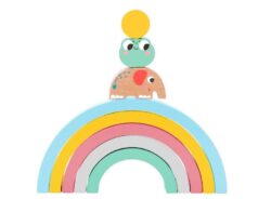 EliNeli Rainbow Montessori Πτυσσόμενο Ουράνιο Τόξο με Ζώα & Μπάλες EN1114 - Image 3