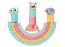 EliNeli Rainbow Montessori Πτυσσόμενο Ουράνιο Τόξο με Ζώα & Μπάλες EN1114 - Image 4