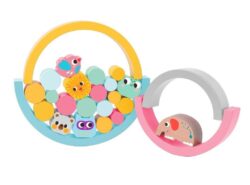 EliNeli Rainbow Montessori Πτυσσόμενο Ουράνιο Τόξο με Ζώα & Μπάλες EN1114 - Image 5