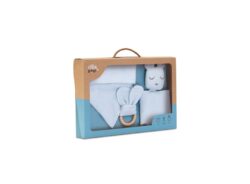 Interbaby Σετ 3 Τμχ Dou Dou, Σαλιάρα & Μασητικό Blue - Image 2