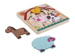 Eli Neli Montessori Farm Multilayer Puzzle Παζλ Πολλαπλών Στρώσεων - Image 3
