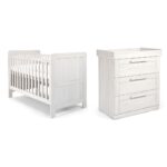 Mamas & Papas Σετ Κρεβάτι Σιφονιέρα ATLAS Nimbus White
