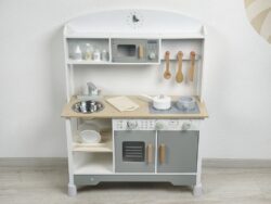 Eli Neli Montessori Kitchen Ξύλινη Παιδική Κουζίνα Με Αξεσουάρ - Image 2