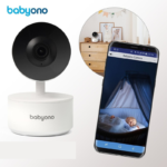 BabyOno Περιστρεφόμενη κάμερα Baby monitor με ενδοεπικοινωνία Full HD ανάλυση Νυχτερινή λήψη & καταγραφή