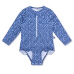 Swim Essentials Ολόσωμο μαγιό με μακριά μανίκια "Blue Leopard" 2-4 Ετών
