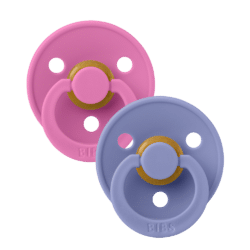 Bibs Πιπίλες Colour 2Pack- Bubblegum & Perl No1