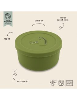 Trixie Silicone Snack Pot With Lid - Mr Dino - Image 3