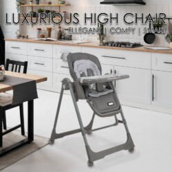 Bebe Stars Καρέκλα Φαγητού-Κούνια Nuovo 2σε1 Grey 867-186 - Image 8