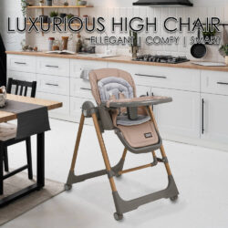 Bebe Stars Καρέκλα Φαγητού-Κούνια Nuovo 2σε1 Mocha 867-182 - Image 2