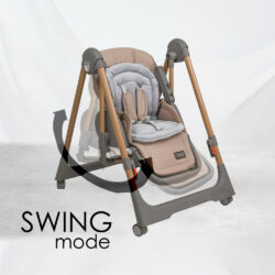 Bebe Stars Καρέκλα Φαγητού-Κούνια Nuovo 2σε1 Mocha 867-182 - Image 5