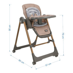 Bebe Stars Καρέκλα Φαγητού-Κούνια Nuovo 2σε1 Mocha 867-182 - Image 10