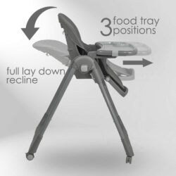 Bebe Stars Καρέκλα Φαγητού Milk Grey 866-186 - Image 3