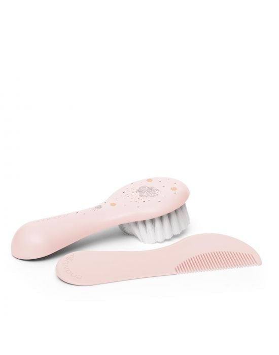 Suavinex2 (1) Suavinex Σετ βούρτσα & χτένα Pink - Image 1