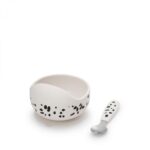 Elodie Παιδικό Σετ Μπωλ-Κουταλάκι Με Αντιολισθητική Βάση Dalmatian Dots 2 τμχ