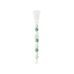 Nattou Κλιπ πιπίλας μασητικό Lapidou λευκό-απαλό πράσινο