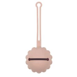 Nattou Θήκη πιπίλας σιλικόνης απαλό ροζ
