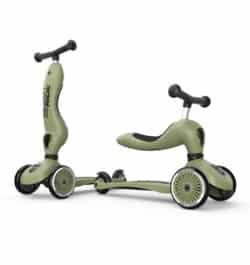 Scoot and Ride Ποδήλατο Ισορροπίας & Πατίνι 2 σε 1 HighWayKick 1, Olive - Image 3