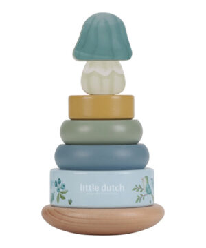 Little Dutch Ξύλινη πυραμίδα ταξινόμησης & ταλάντωσης Forest Friends