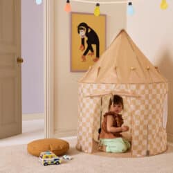 Kids Concept Σκηνή παιχνιδιού Star μπλε κίτρινο καρό - Image 2