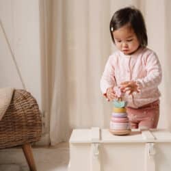 Little Dutch Ξύλινη πυραμίδα ταξινόμησης & ταλάντωσης Fairy Garden - Image 4