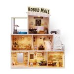 MySunshine Ξύλινο κουκλόσπιτο με 6 δωμάτια- Shopping mall