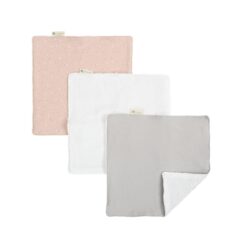 Bimbidreams Λαβέτες Μωρού Οργανικό Βαμβάκι Explorer Ροζ 3τμχ.