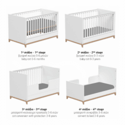 Casababy Βρεφικό Κρεβάτι Μετατρεπόμενο Σε Προεφηβικό Zoom - Image 2