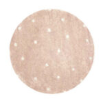 Lorena Canals Χαλί δωματίου στρογγυλό Dot Rose 140 εκ.