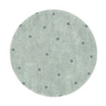 Lorena Canals Χαλί δωματίου στρογγυλό Dot Blue Sage 140 εκ.