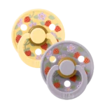 Bibs x Liberty Πιπίλες 2Pack- Strawberries and Cream Pale Butter No2