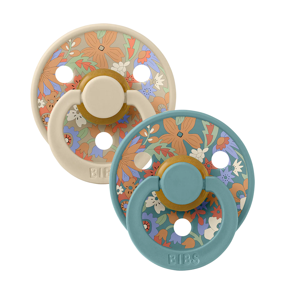 Bibs x Liberty Πιπίλες 2Pack- June Blossom Vanilla Hush No1 - Image 1